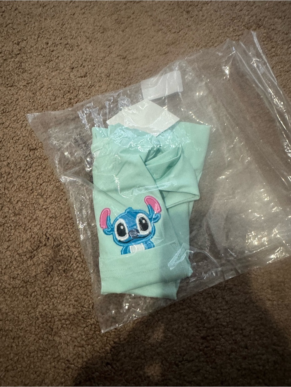 Kids Short Sleeve Tee with Embroidered Stitch - Mint